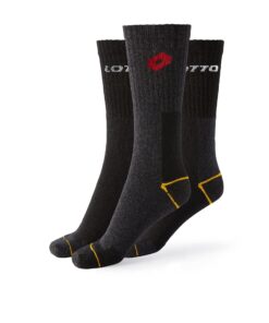 Lotto 12 paires chaussettes de travail professionnelles pour homme en coton, respirantes et résistantes, pointe et talon