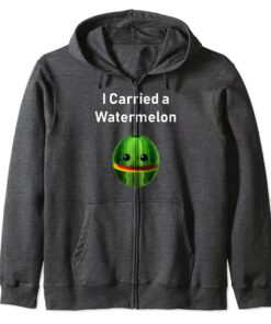 FM London T-shirt pour femme I Carried a Watermelon Sweat à Capuche + Retrieve It Later + Summer Vibes + Soft Cotton Ble