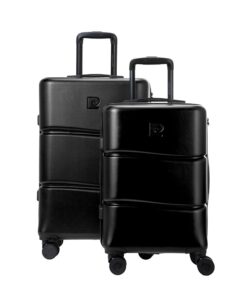 Pierre Cardin Set DE 2 VALISES RIGIDES Intense Tailles S,M Black Voyageurs Internationaux Design Élégant
