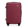 Valise de Voyage WITTCHEN Taille L Marron Valise à Roulettes Spinner ABS Serrure Combinaison Poignée Télescopique Air Fr