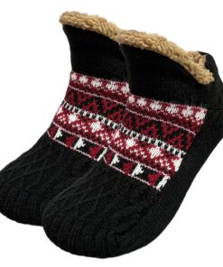 Chaussettes Antidérapantes Vebroert Homme Hiver Chaussettes Chaudes Thermales Polaire Cadeau Noël Anniversaire