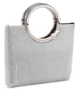 BAIGIO Sparkly Wedding Clutch for Women Glitter Evening Purse with Detachable Chain Crossbody Bag