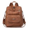 Sac à dos PU cuir femme élitiste et léger pour Voyage et Travail multifonctionnel chic