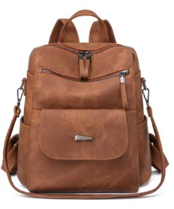 Sac à dos PU cuir femme élitiste et léger pour Voyage et Travail multifonctionnel chic