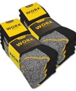 Chaussettes de Travail sockenkauf24 Homme WORK Lot de 10 Paires