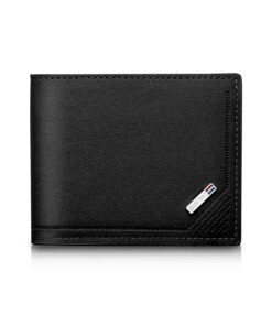 Energather Portefeuille Homme En Cuir Pu Doux Minimaliste pour Voyage d'Affaires Léger