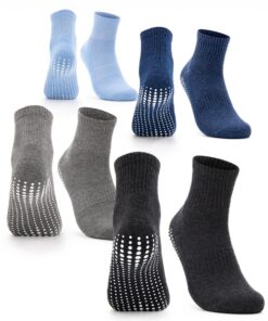 Chaussettes antidérapantes Occulto femme 80% coton - 2 à 4 paires (Modèle: Madeleine) - Adaptables pour tout usage - Cer