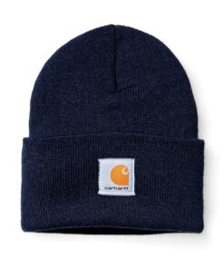 Carhartt Chapeau tricoté à bordure hivernal, Bonnet doux et chaud pour homme/femme, Chapeau d'hiver chaud et résistant a