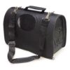 Arquivet Sac de Transport Noir pour Chiens et Chats - 37 x 23 x 14 cm - Aératif et Pratique pour le Transport de Petits