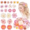 Hifot 21 Pièces Hawaii Barrette Fleur Pince Cheveux Femme Été, Accessoires de Coiffure Pour la Plage la Fête le Mariage,