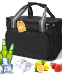 Sac Isotherme Repas 15L Réutilisable pour Homme et Femme, Ideale pour Bureau et Pique-Nique, Sac à Déjeuner Pliable Impe