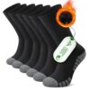 Chaussettes FALARY Homme et Femme Antidérapantes Respirantes Hiver Randonnée 3 Paires OEKO-TEX STANDARD 100 Chaussettes