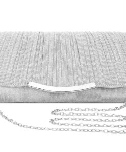 Pochettes et Clutches BAIGIO Femme pour Mariage et Gala - Sac à Main enchaînée Démontable - Sac de Soirée Feminin