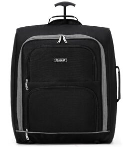 Valise Valise Flight Knight Approuve Cabine Easyjet Overhead Leger 2 Roues Ideal Voyage Avion 56x45x25cm