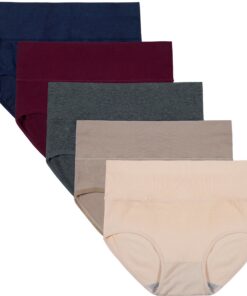INNERSY Culottes Gainantes pour Femmes en Coton Doux - Ventre Plat, Taille Haute - Shorts pour Réduire le Ventre - Lot d