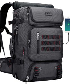 WITZMAN Sac à Dos de Voyage Homme Convertible en Nylon Multifonction avec Port USB certifié Global Recycled Standard pou