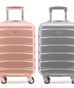 Case de voyage Flight Knight Lot de 2 Bagages à main en ABS rigide approuvé pour plus de 100 compagnies aériennes, y com