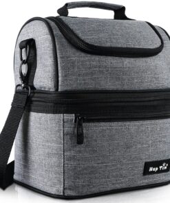 Sac Isotherme Hap Tim Femme & Homme - Glacière Souple 7.5L Pour Travail et Pique-Nique (Gris)