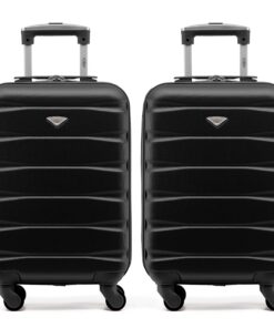 Case de Voyage Flight Knight Lot de 2 Bagages à Main Rigides 4 Roues Approuvés pour Plus de 100 Compagnies Aériennes, y
