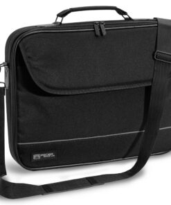 PEDEA Housse pour ordinateur portable Fair + Noir Étui protection jusqu'à 15,6 pouces Sacoche bandoulière