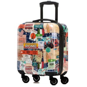 Valise Flight Knight Port USB 8 Roues Lock Bagages Rigides Anti-Fissure Approuves pour Easyjet Jet2 Ba