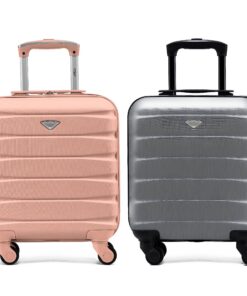 Flight Knight Cas Lot De 2 Valises Legers ABS Rigide 4 Roues Approuve Air France Ryanair easyJet 45x36x20cm