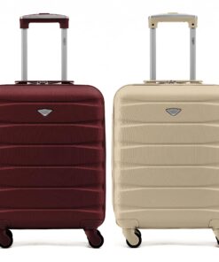 Valises rigides Flight Knight - Legeres en ABS a 4 Roues - Cabine et Main - Approuve easyJet, Jet2 et Taille maximale Ry