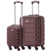 Flight Knight Ensemble De 2 Valises Rigides Legeres pour Voyageurs EasyJet + Taille Max 45x36x20 cm + 56x45x25 cm Valise