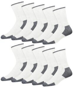 Chaussettes de Sport en Coton SOXCO pour Homme – Hautes de Travail 10 Paires
