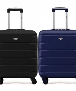 Valises Rigides Lot de 2 Flight Knight - Légères en ABS, 4 Roues, Approuvées pour British Airways et easyJet, Grand Sac
