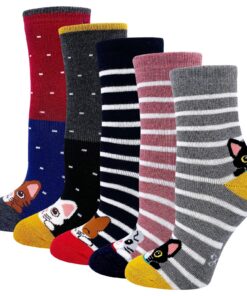 Chaussettes chaudes hiver fille : chaussettes enfant hiver thermiques en coton épaisse Oeko-Tex Standard 100