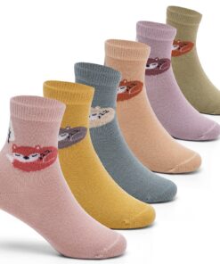 Chaussettes Aisyee garçon colorées coton sans couture pour enfants jeu de 6 paires jeu