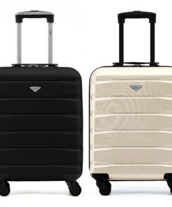 Flight Knight | Valises Rigides Légères en ABS | Passeport easyJet, Jet2 et Ryanair (Priorité) - 55x40x20cm