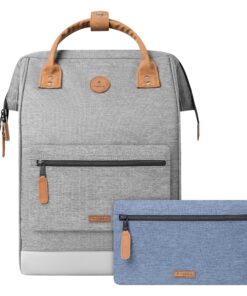 CABAIA - Sac à Dos Adventurer New York Noir - Grande Capacité 23L - Déperlant - Compatible Ordinateur Portable 15" - 2 P
