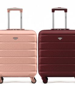Valises Flight Knight Lot de 2 Rigides en ABS Cabine Sécurisées pour British Airways & easyJet - Grand Sac de Cabine 56x