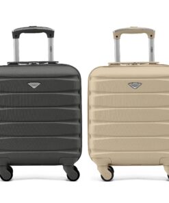 Flight Knight Casse Lot De 2 Valises Lightweight en ABS Rigide 4 Roues pour Voyageurs Frequentes, Idales Pour Week-End e