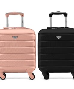 Flight Knight Casse de 2 Valises Lightweight en ABS à 4 Roues, Approuvées pour Plus de 100 Compagnies Aériennes, y Compr