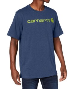 Carhartt T-Shirt À Manches Courtes Épaisavec Logo Imprimé Coupe Décontractée Homme Outdoor