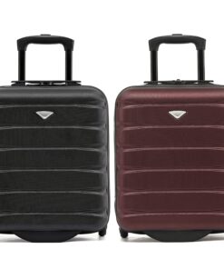 Bagages de main Flight Knight en ABS Rigide de 2 Roues pour Voyageurs Frequent Champions | Approuvé pour Plus de 100 Com