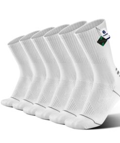INEEPOR Bambou Chaussettes de Contention Hommes Femmes – Légères, Sans Couture, Transpirantes, Anti-Odeur – Course, Rand