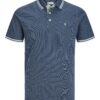 JACK & JONES Jjepolos Polo SS Noir Homme Été Mode Événements Chic Modèle Mignon 100% Polyester