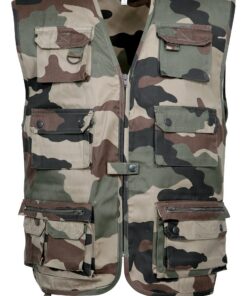 Gilet Reporter uni Kaki Cityguard - Gilet de Sécurité Adulte pour Travail en extérieur