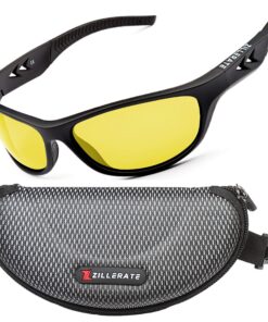 ZILLERATE lunettes de conduite de nuit homme et femme | Verres polarisés anti-éblouissement | Vision nocturne améliorée
