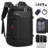 Sac à dos sous vide 60L pour ordinateur portable 17 pouces | Voyage cabine avion | Noir Grand sac sous vide extensible
