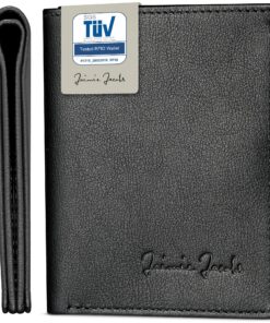 JAIMIE JACOBS SLIMSTAR Noir Portefeuille Mince Etui RFID Homme