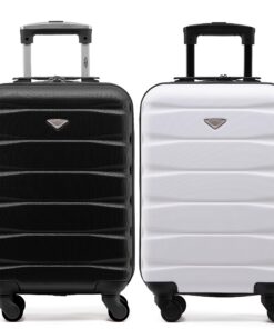 Protection de bagage léger Flight Knight Lot de 2 en ABS rigide avec 4 roues, compatible avec plus de 100 compagnies aér