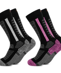 Occulto chaussettes de ski thermiques pour enfants 2 Paires (modèle: Charlie) - Idéales pour garçons et filles d'hiver