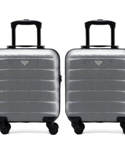 Casquettes Knight Flight Lot de 2 Valises légères en ABS rigide avec 4 roues approuvées pour plus de 100 compagnies aéri