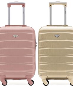 Valises Rigides Flight Knight Lot de 2_valises Légères en ABS Cabine Approuvées par Plus de 100 Compagnies Aériennes - B