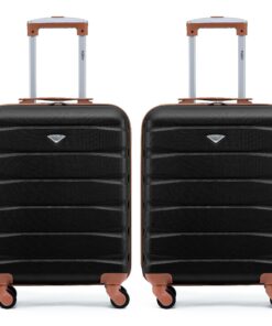 Valises Flight Knight Rigides en ABS 55x40x20cm Approuvées easyJet & Jet2 - Idéales pour Ryanair